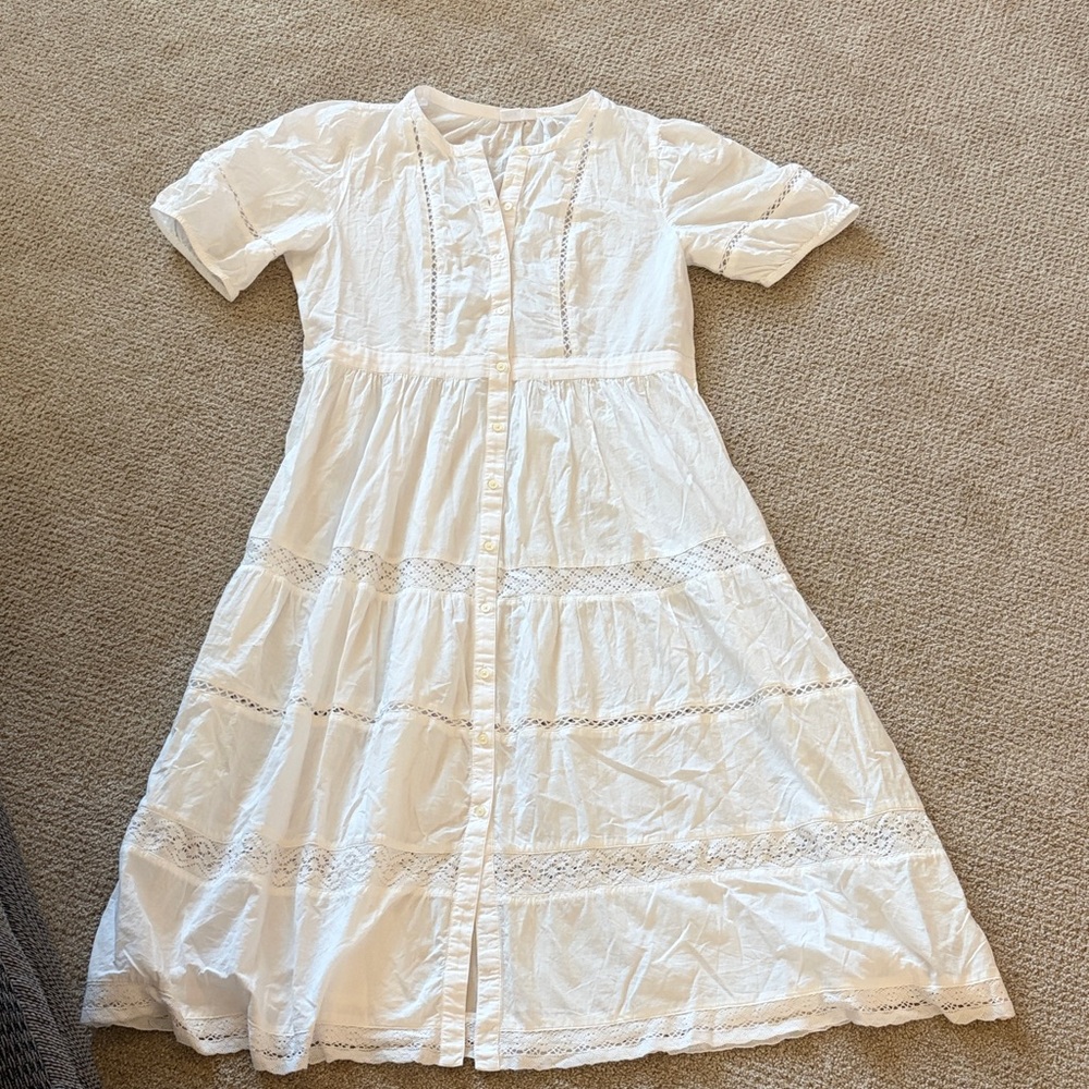GAP White Midi Dress